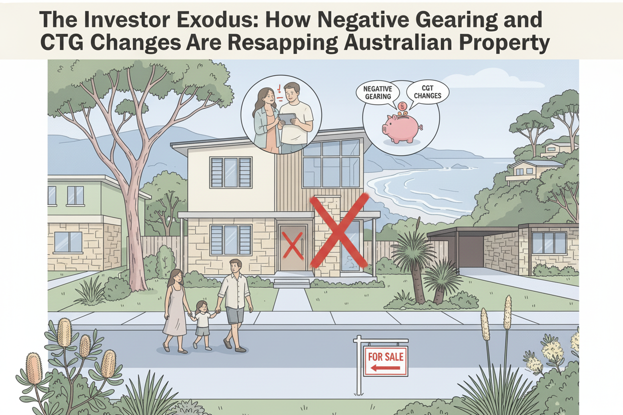 The Investor Exodus: How Negative Gearing and CGT Changes Are Reshaping Australian Property