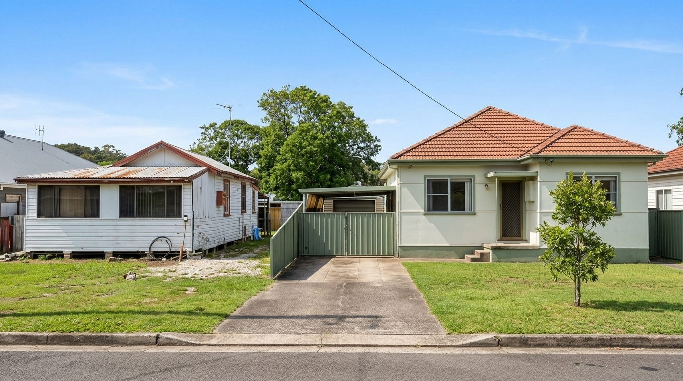 Allfield Road vs Alpha Road, Woy Woy: Townhouse Entry or Big-Block Living?