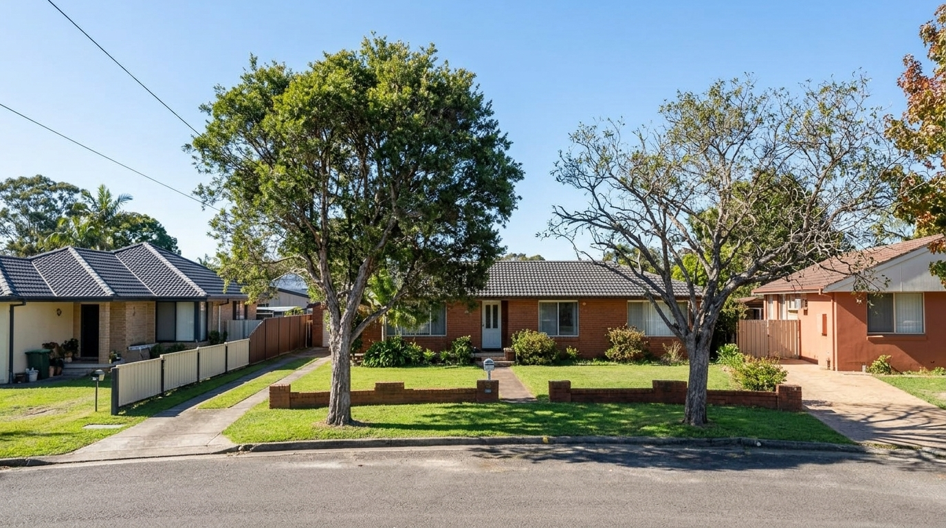 Alpha Road vs Daffodil Drive, Woy Woy: Space or Waterfront Walkability?