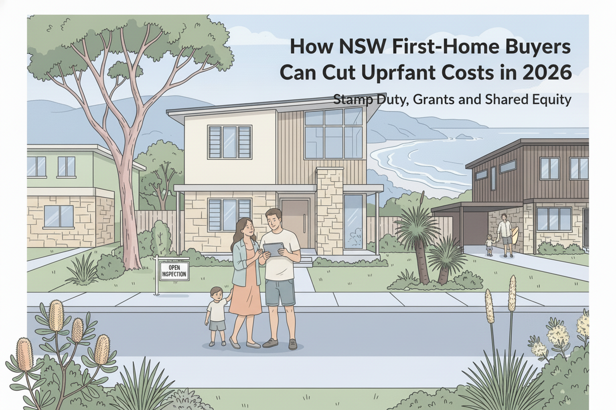 How NSW First-Home Buyers Can Cut Upfront Costs in 2026: Stamp Duty, Grants and Shared Equity