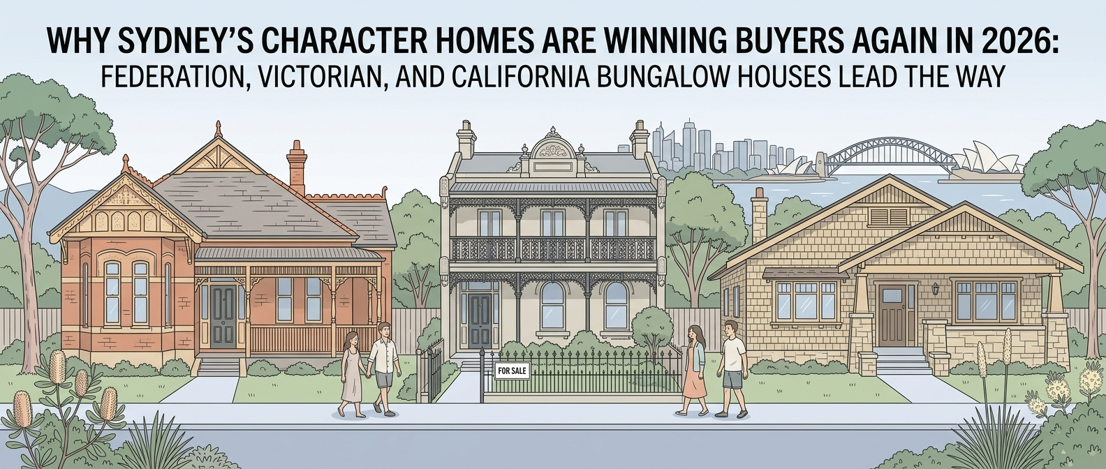 Why Sydney's Character Homes Are Winning Buyers Again in 2026: Federation, Victorian and California Bungalow Houses Lead the Way